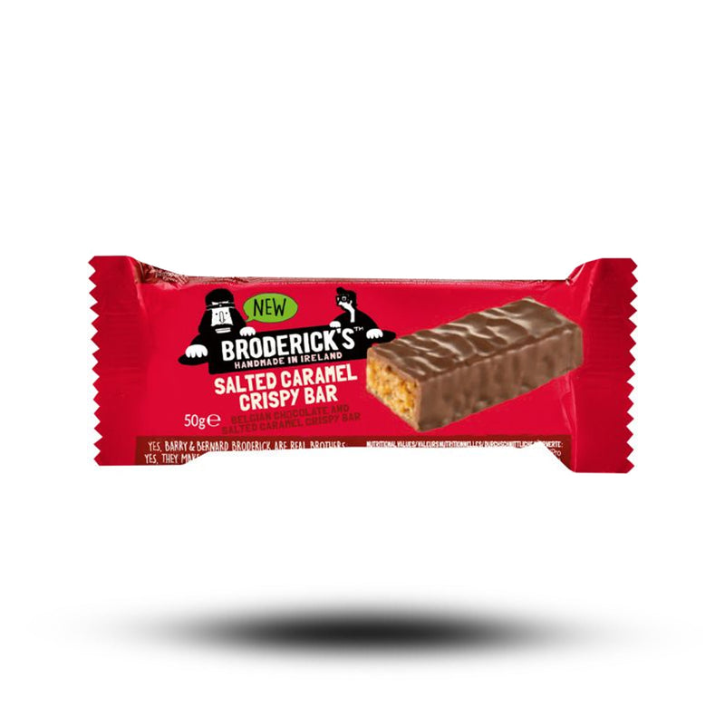 Brodericks Choc & Salted Caramel Rice Crispy Bar 50g