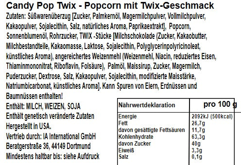 Candy Pop Twix Popcorn 149g