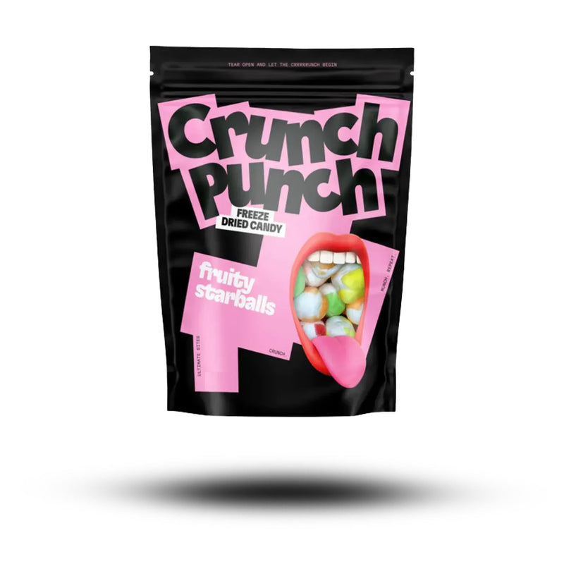 Crunch Punch Freeze Dried Candy Fruity Starballs 100g