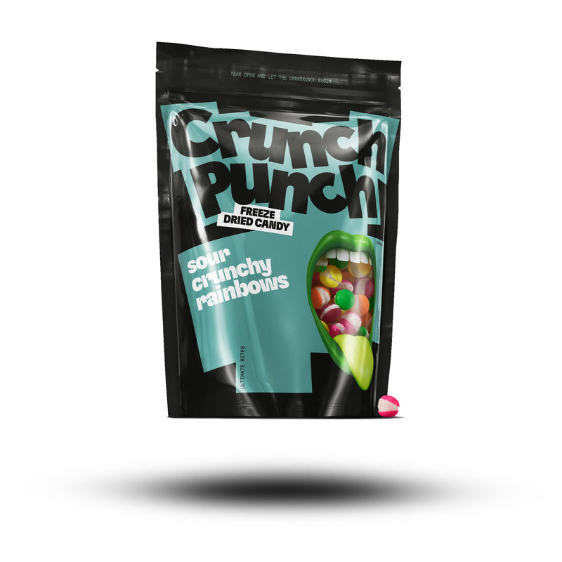 Crunch Punch Freeze Dried Candy Sour Crunchy Rainbows 100g