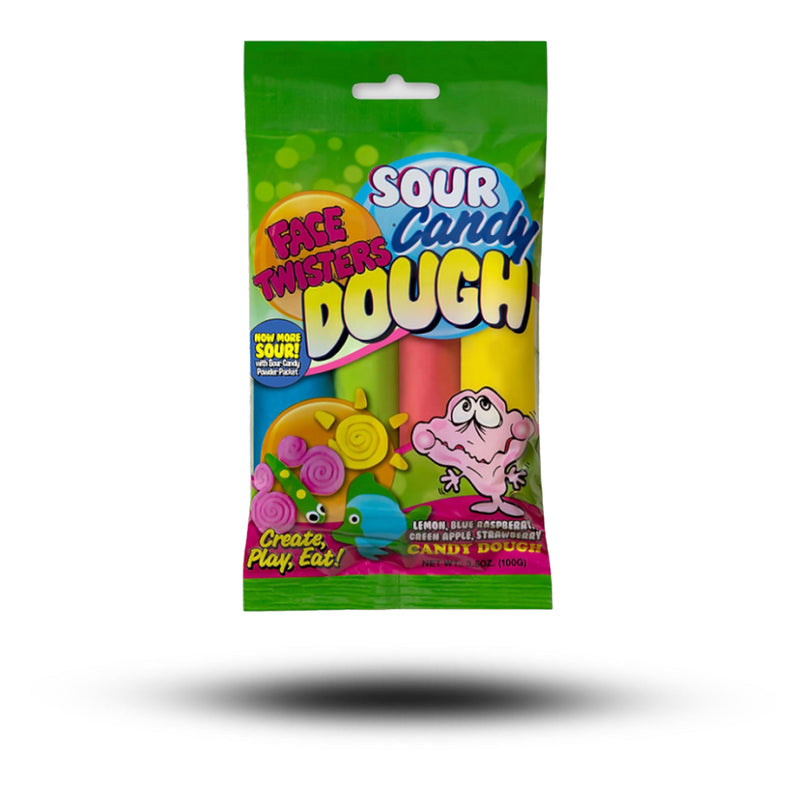 Face Twisters Sour Candy Dough (Essbare Knete) 100g