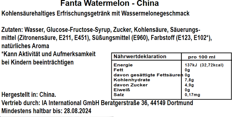 Fanta Watermelon Asia 330ml