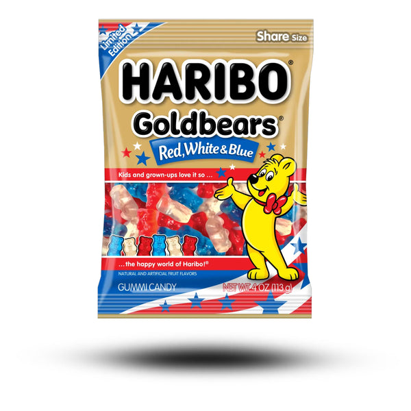 Haribo Gold Bears Red, White & Blue 113g