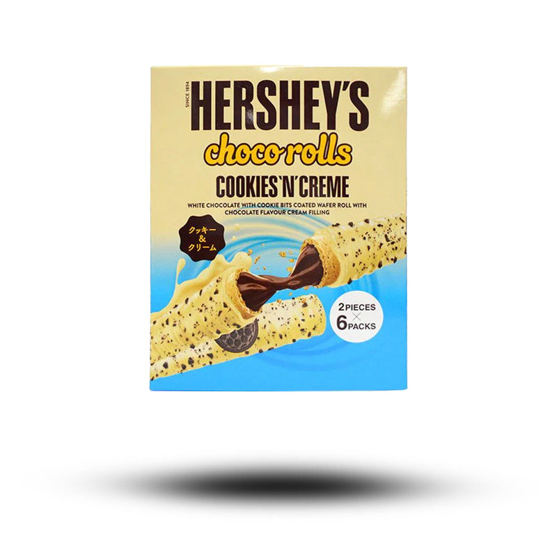 Hersheys Choco Rolls Cookies & Cream 108g