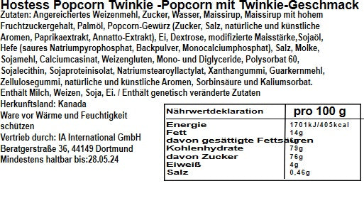 Hostess Twinkies Popcorn 85g