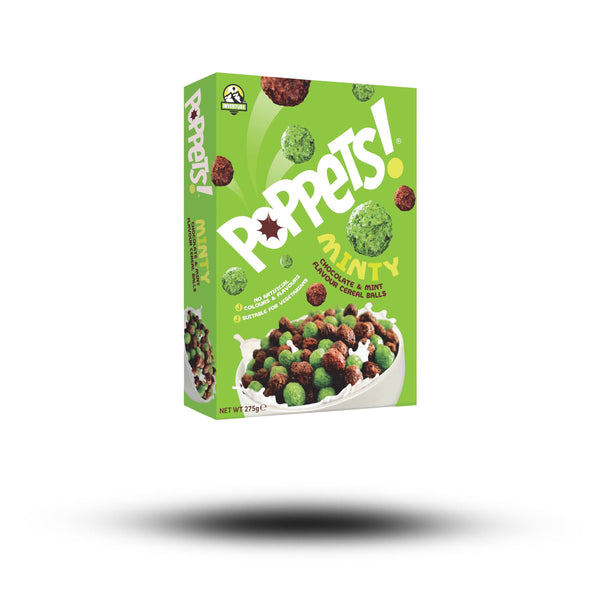 Inventure Poppets Mint & Cocoa Balls Cereal 275g
