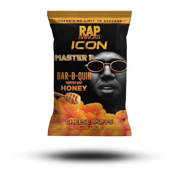 Rap Snacks Master P Bar-B-Quin With My Honey Cheese Puffs 71g (MHD:08.08.2024)