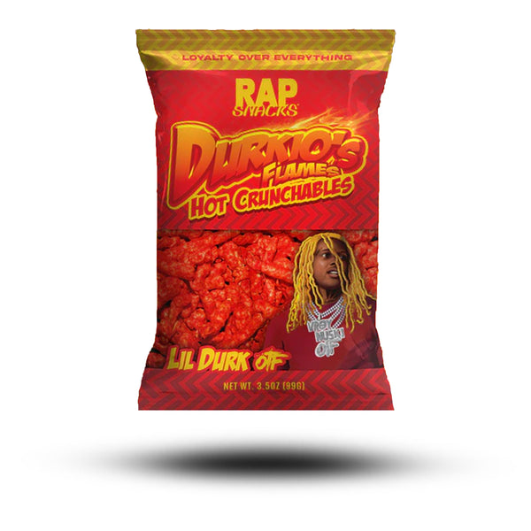 Rap Snacks Durkio's Flames Hot Crunchables 99g