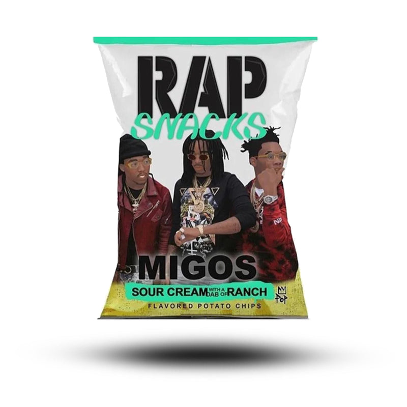 Rap Snacks Sour Cream with a dab of Ranch Migos 71g MHD:28.11.24