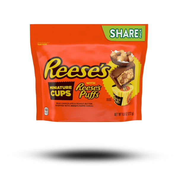 Reeses Miniature Cups with Puffs Share Pack 272g