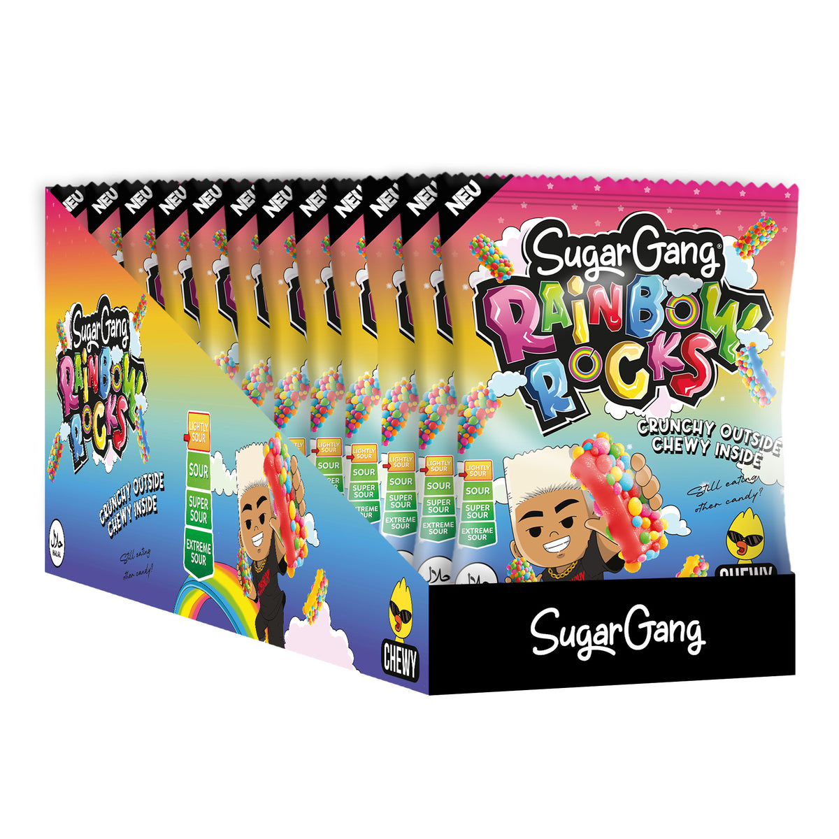 SugarGang Rainbow Rocks 12x90g