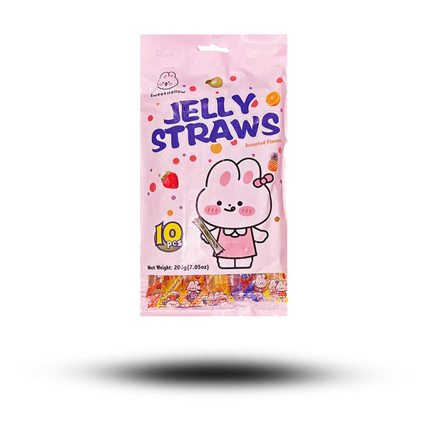 SweetMellow Jelly Straws Assorted Flavours 200g