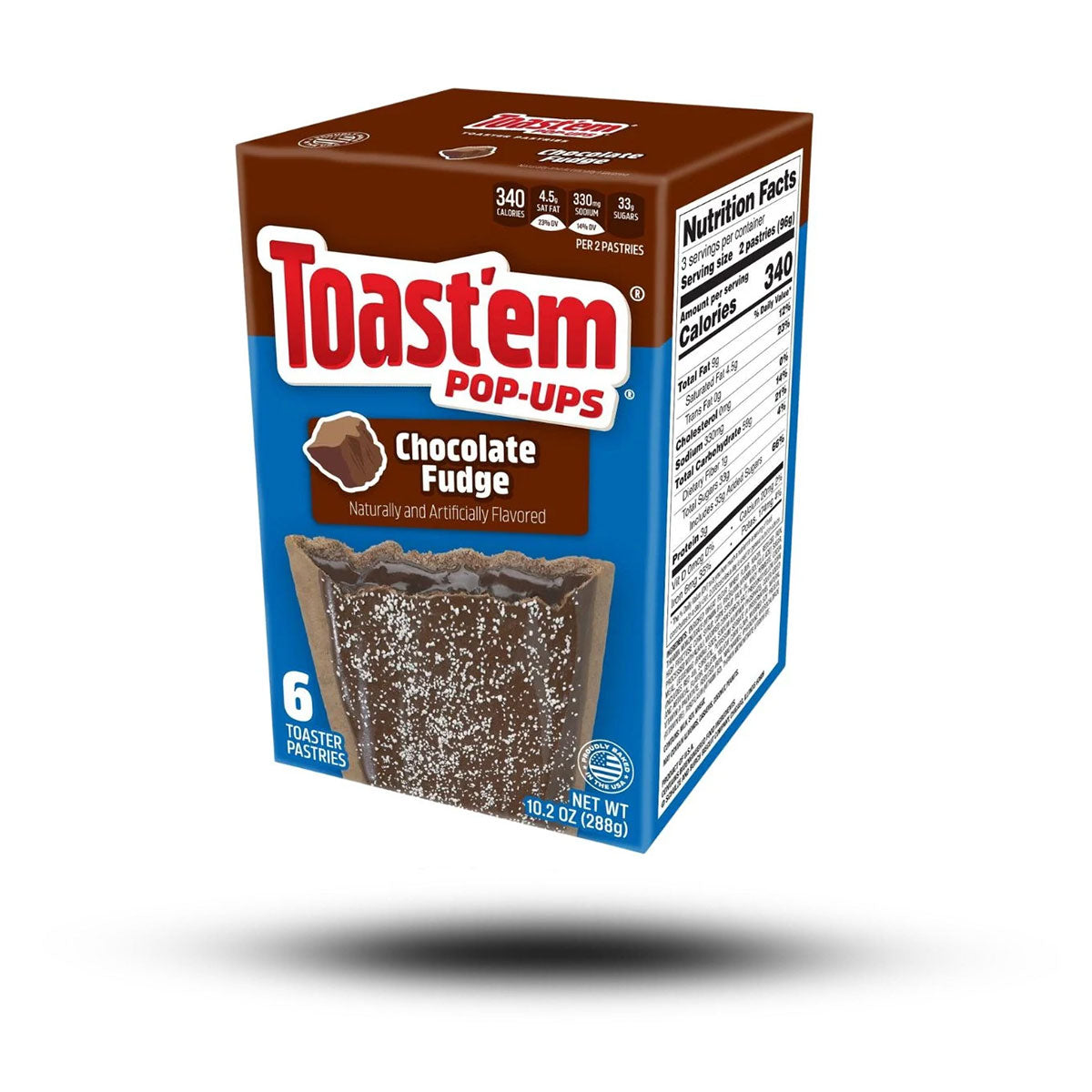 Toast'em Pop-Ups Frosted Chocolate Fudge 288g