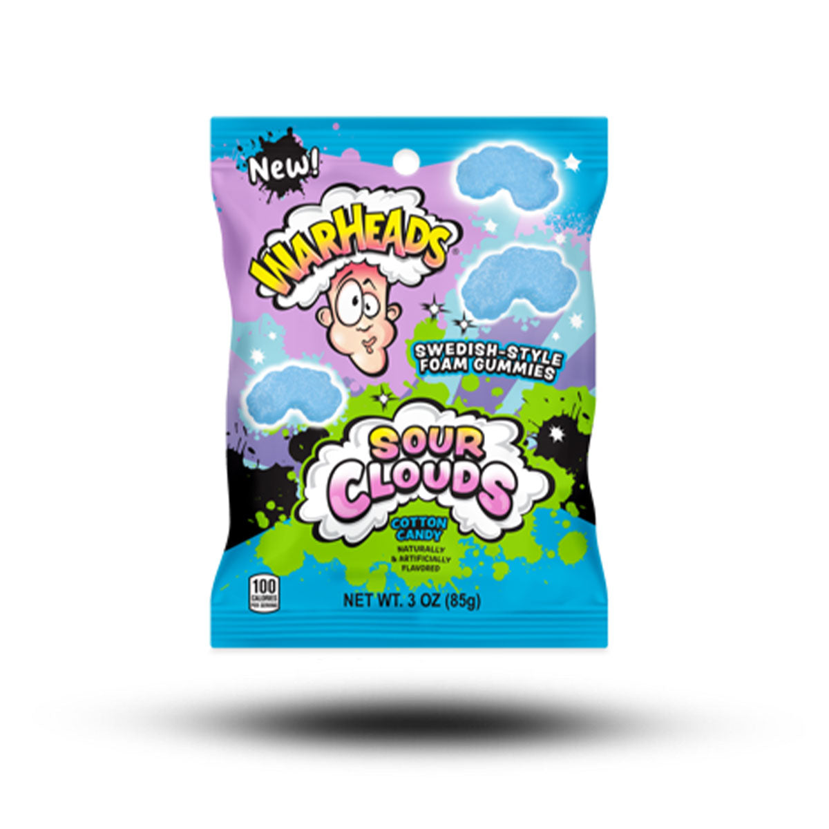 Warheads Sour Clouds Cotton Candy 85g