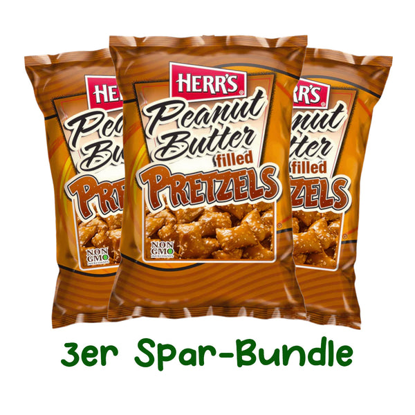 Herrs Peanut Butter Filled Pretzels - 3er Spar Bundle