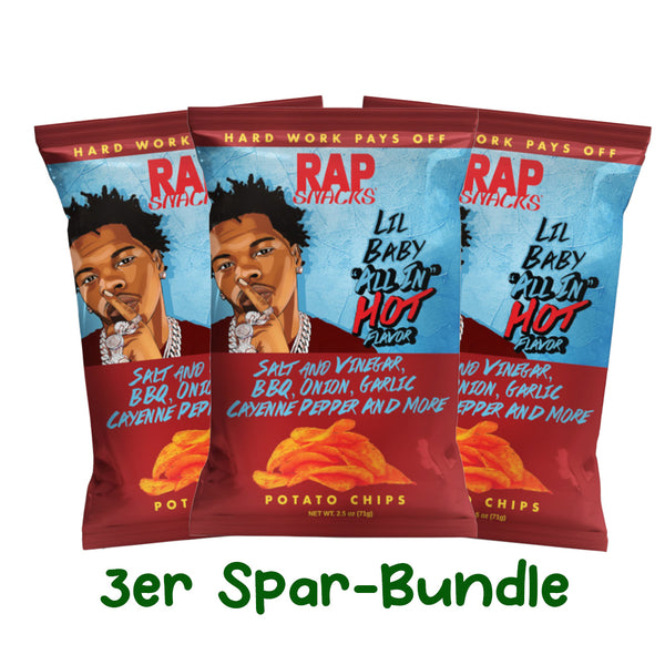 Rap Snacks Lil Baby All In Hot - 3er Spar Bundle