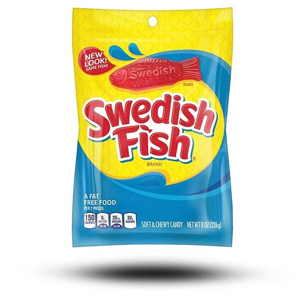 Swedish Fish Brand Soft & Chewy Candy 226g