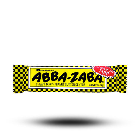 ABBA-ZABA Chewy Taffy Peanut Butter 51.3g