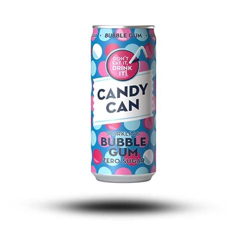 Candy Can Sparkling Bubble Gum Zero Sugar 330ml