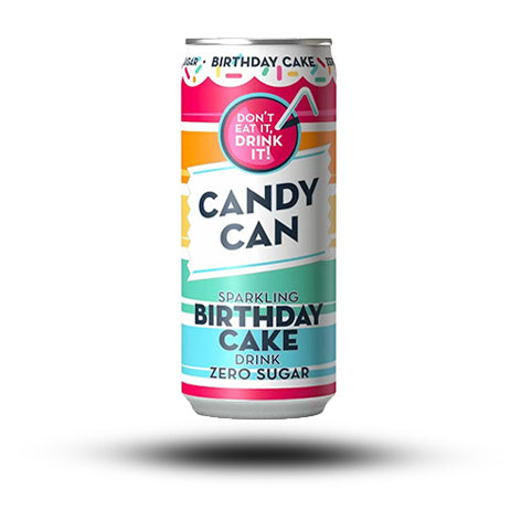 Candy Can Sparkling Birthday Cake  Zero Sugar 330ml
