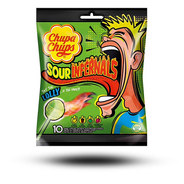 Süßigkeiten aus aller Welt, internationale Süßigkeiten, europäische Süßigkeiten, Süßigkeiten bestellen, Sweets online, Chupa Chups Infernals Lollipop