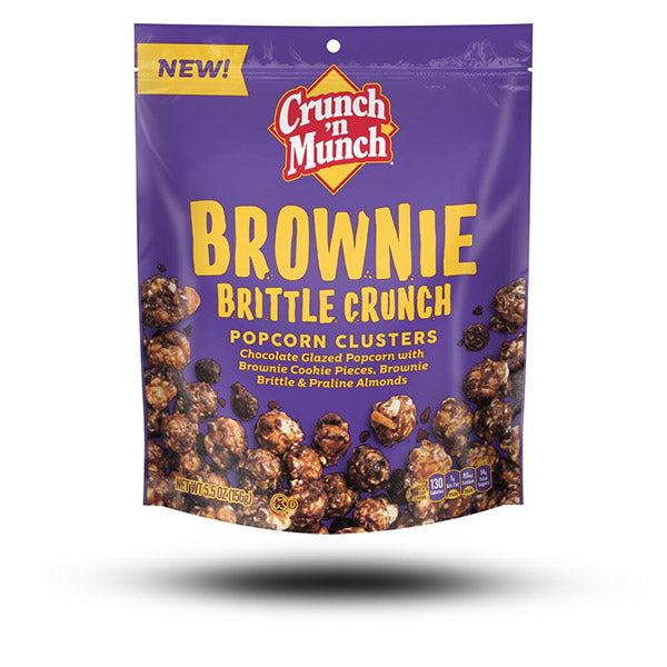 Süßigkeiten aus aller Welt, amerikanische Süßigkeiten, internationale Süßigkeiten, Süßigkeiten bestellen, Sweets online, Schokolade aus aller Welt, American Sweets, Crunch n Munch Brownie Brittle Popcorn