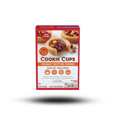 Betty Crocker Cookie Cups Reeses Peanut Butter Fudge Backmischung 396g