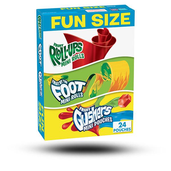 Fruit Roll Ups Fruit Gushers And Fruit By The Foot Variety Pack 282g