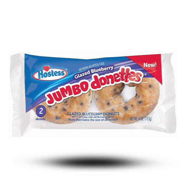 Süßigkeiten aus aller Welt, amerikanische Süßigkeiten, Süßigkeiten bestellen, Sweets online, internationale Süßigkeiten, Kekse und Kuchen aus aller Welt, American Sweets, Hostess Glazed Blueberry Jumbo Donettes