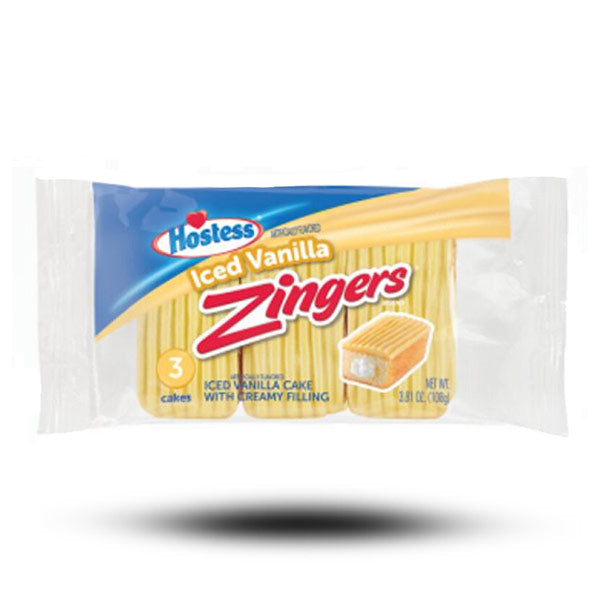 Süßigkeiten aus aller Welt, amerikanische Süßigkeiten, Süßigkeiten bestellen, Sweets online, internationale Süßigkeiten, Kekse und Kuchen aus aller Welt, American Sweets, Hostess Zingers Vanilla