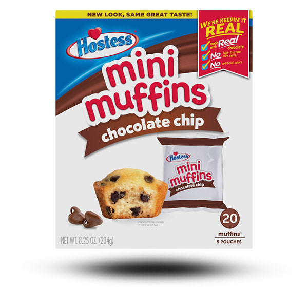 Süßigkeiten aus aller Welt, amerikanische Süßigkeiten, Süßigkeiten bestellen, Sweets online, internationale Süßigkeiten, Kekse und Kuchen aus aller Welt, American Sweets, Hostess Mini Muffins Chocolate Chip