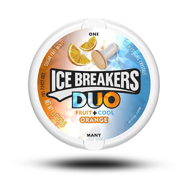 amerikanische Süßigkeiten, Süßigkeiten aus aller Welt, internationale Süßigkeiten, american candy, american sweets, Ice Breakers Dou Mints Orange