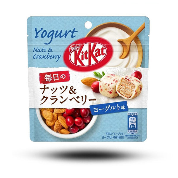 Süßigkeiten aus aller Welt, asiatische Süßigkeiten, japanische Süßigkeiten, internationale Süßigkeiten, Süßigkeiten bestellen, Sweets online, japanische Schokolade, KitKat Mini Nuts Cranberry Yoghurt 