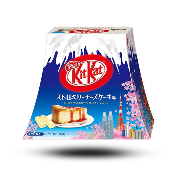 Süßigkeiten aus aller Welt, asiatische Süßigkeiten, japanische Süßigkeiten, internationale Süßigkeiten, Süßigkeiten bestellen, Sweets online, japanische Schokolade, Kitkat Strawberry Cheesecake Japan