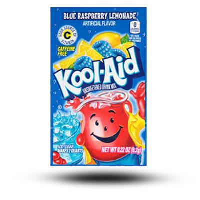 amerikanische Getränke, Getränke aus aller Welt, internationale Getränke, amerikanische Drinks, Drinks aus aller Welt, Kool Aid Blue Raspberry Lemonade Softdrink Mix