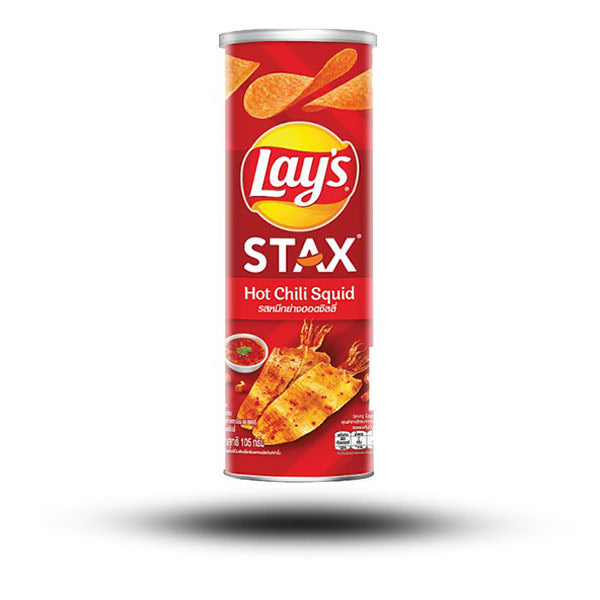 Lays Stax Hot Chili Squid Chips 105g