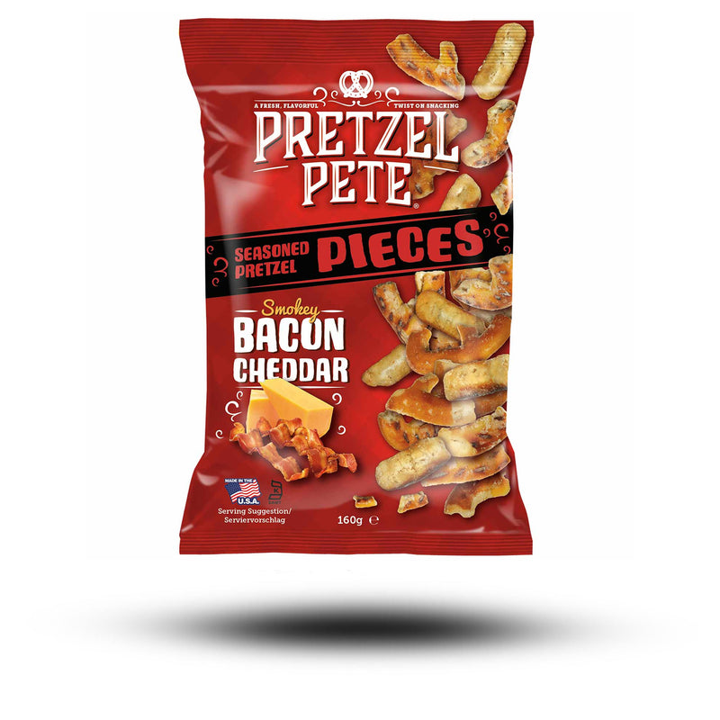 Pretzel Pete Bacon Cheddar Pieces 160g