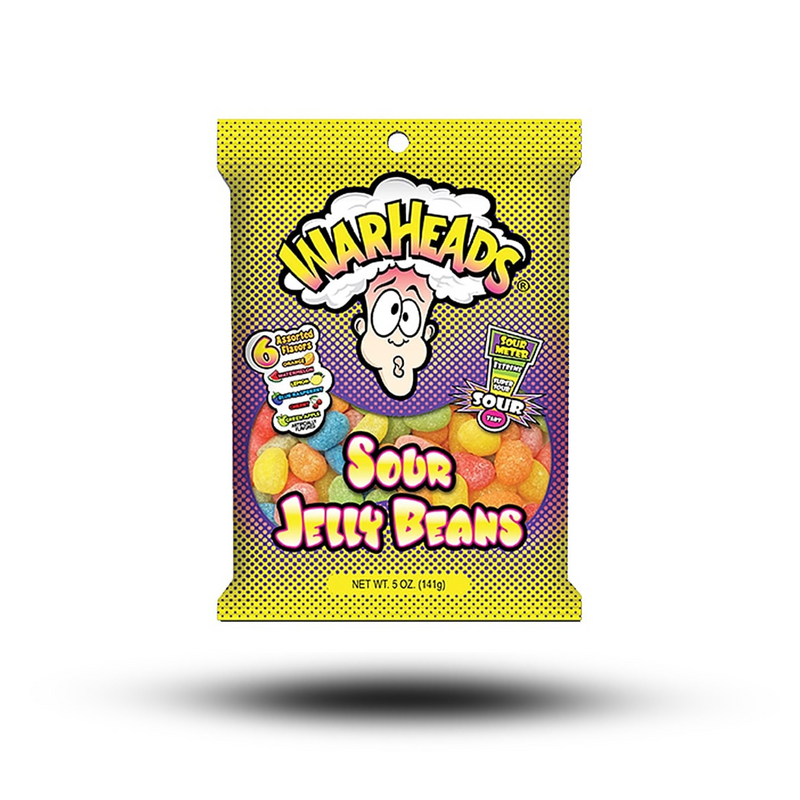 Warheads Sour Jelly Beans 142g
