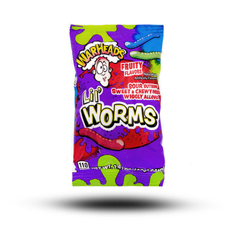 Warheads Lil Worms 40g || MHD:21.07.2023
