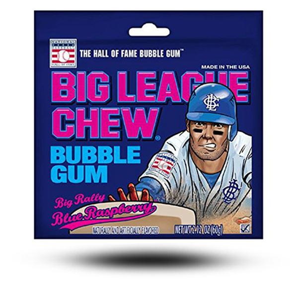 amerikanische Süßigkeiten, Süßigkeiten aus aller Welt, internationale Süßigkeiten, American Sweets, American Candy, amerikanisches Kaugummi, Big League Chew Blue Raspberry