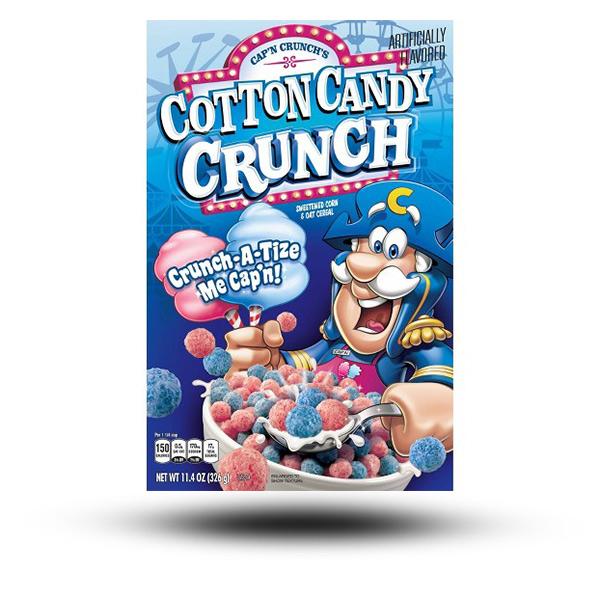 amerikanische Cereals, amerikanische Cornflakes, Cereals aus aller Welt, Cornflakes aus aller Welt, Süßigkeiten aus aller Welt, amerikanische Süßigkeiten, Capn Crunch Cotton Candy Cereal