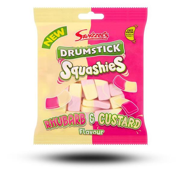 Süßigkeiten aus aller Welt, internationale Süßigkeiten, europäische Süßigkeiten, Süßigkeiten bestellen, Sweets online, Squashies Drumstick Rhubard & Custard