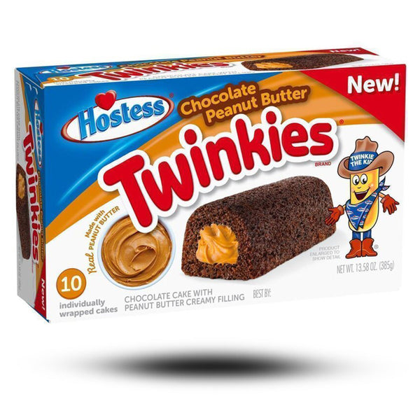 Süßigkeiten aus aller Welt, amerikanische Süßigkeiten, Süßigkeiten bestellen, Sweets online, internationale Süßigkeiten, Kekse und Kuchen aus aller Welt, American Sweets, Hostess Twinkies Chocolate Peanut Butter