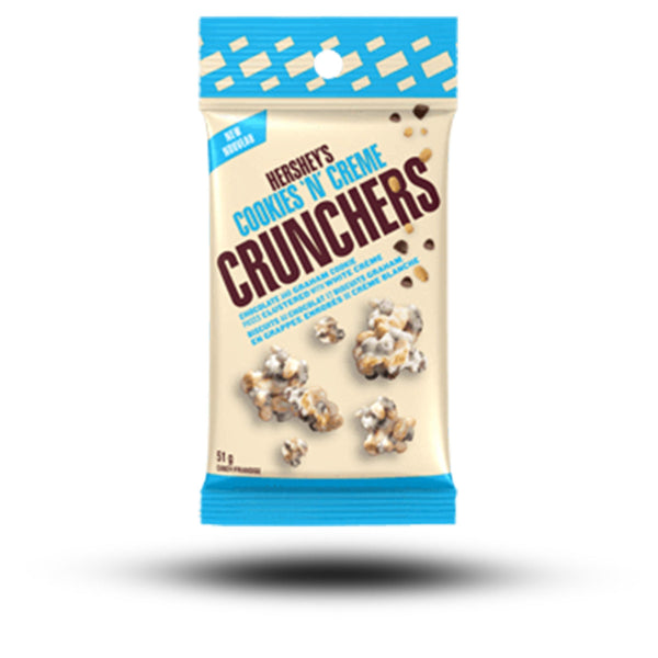 Süßigkeiten aus aller Welt, amerikanische Süßigkeiten, internationale Süßigkeiten, Süßigkeiten bestellen, Sweets online, Schokolade aus aller Welt, American Sweets, Hersheys Crunchers Tube Cookies n Creme 