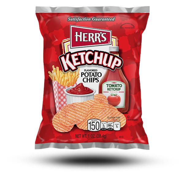 Süßigkeiten aus aller Welt, amerikanische Süßigkeiten, Süßigkeiten bestellen, Sweets online, internationale Süßigkeiten, Chips aus aller Welt, American Sweets, Herrs Ketchup Chips