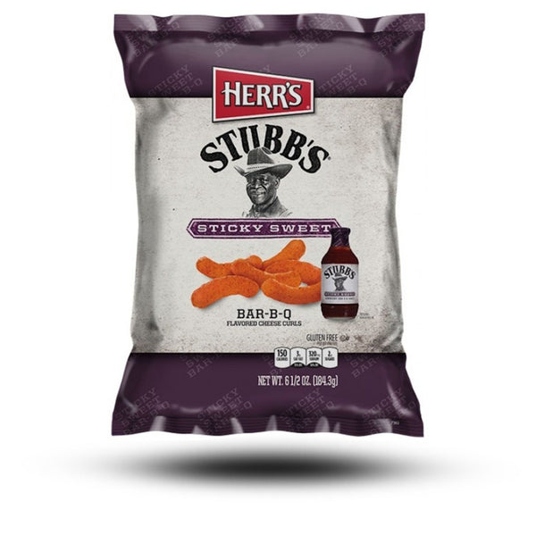 Süßigkeiten aus aller Welt, amerikanische Süßigkeiten, Süßigkeiten bestellen, Sweets online, internationale Süßigkeiten, Chips aus aller Welt, American Sweets, Herrs Stubbs Sticky Sweet BBQ Curls