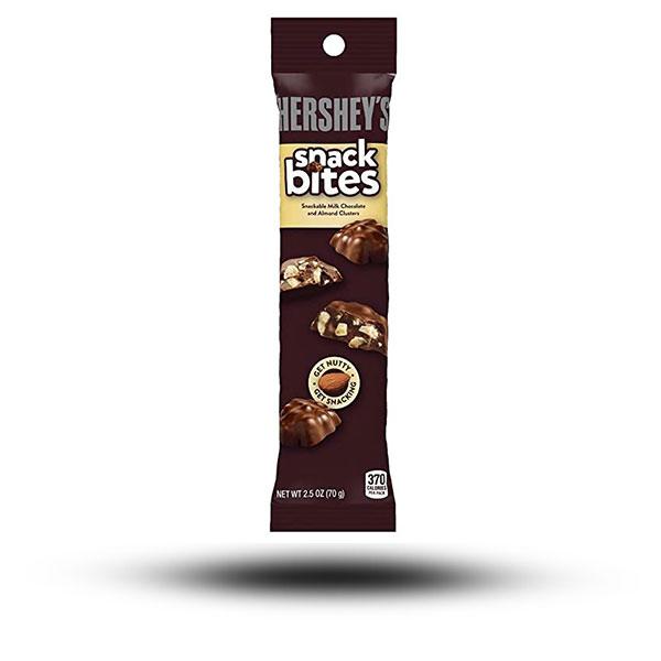 Süßigkeiten aus aller Welt, amerikanische Süßigkeiten, internationale Süßigkeiten, Süßigkeiten bestellen, Sweets online, Schokolade aus aller Welt, American Sweets, Hersheys Milk Chocolate with Almonds Snack Bites