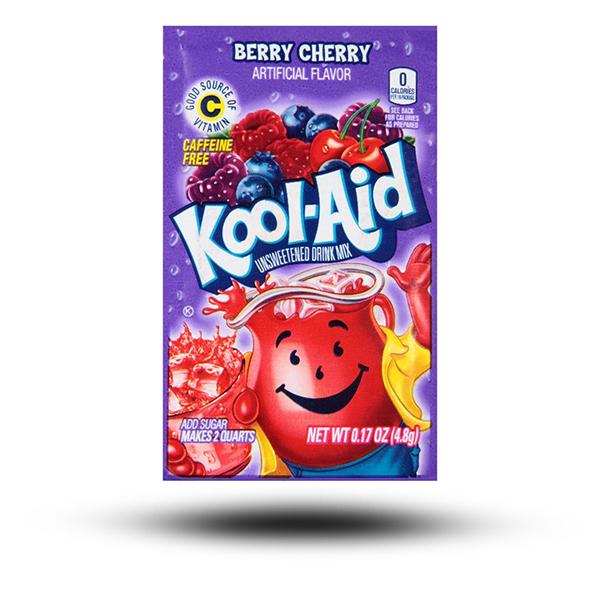 amerikanische Getränke, Getränke aus aller Welt, internationale Getränke, amerikanische Drinks, Drinks aus aller Welt, Kool Aid Black Cherry Softdrink Mix