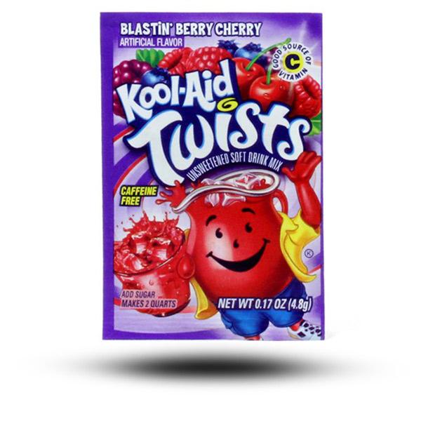 amerikanische Getränke, Getränke aus aller Welt, internationale Getränke, amerikanische Drinks, Drinks aus aller Welt, Kool Aid Twists Unsweetened Blastin Berry Cherry