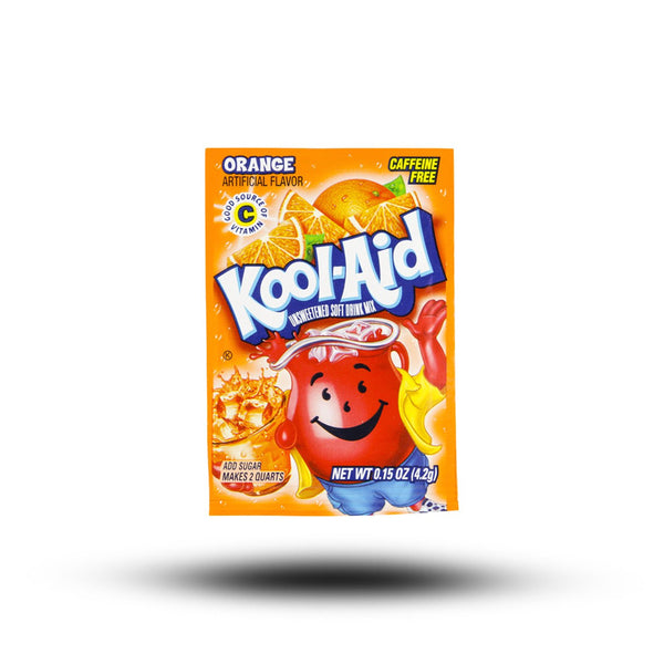 amerikanische Getränke, Getränke aus aller Welt, internationale Getränke, amerikanische Drinks, Drinks aus aller Welt, Kool Aid Orange Softdrink Mix